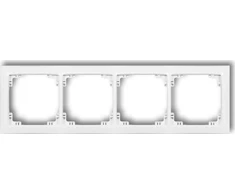 Karlik Elektrotechnik 25DRSO-4 DECO Universalus keturkampis rėmas pagamintas iš DECO Soft medžiagos, matinė balta 25DRSO-4