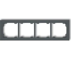 Karlik Elektrotechnik 28DR-4 DECO Universalus keturkampis rėmas pagamintas iš matinės grafito medžiagos 28DR-4