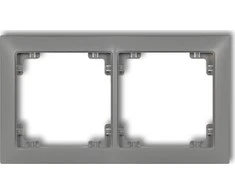 Karlik Elektrotechnik 27DRSO-2 DECO Universalus dvigubas rėmas pagamintas iš DECO Soft matt 27DRSO-2 plastiko