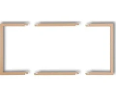 Karlik Elektrotechnik 8DRW-2 Dvigubas užpildymo rėmas DECO serija auksinė metalinė 8DRW-2