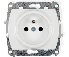 Karlik Elektrotechnik GP-1zp TREND Lizdas single su/u 2P+Z balta GP-1zp
