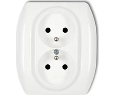Karlik Elektrotechnik GP-2zp TREND Lizdas double su/u balta GP-2zp