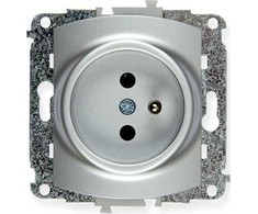 Karlik Elektrotechnik Karlik TREND Vienvietis lizdas su 2P+Z sidabriniu 5GP-1z