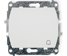 Karlik Elektrotechnik WP-4 TREND Mygtukas /varpelis/ balta WP-4