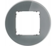 Karlik Elektrotechnik Karlik Vieno rėmo Karlik Icon 28-28-IRSO-1 universalus apvalus stiklo efektas, matinis grafitas