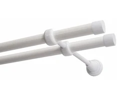 Decastyl DVIGUBAS KARNIZAS FI 19 MM Baltas 480 CM LUNA KOWALSKI