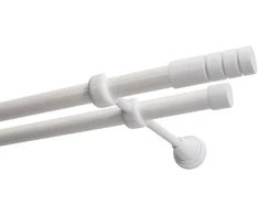 Decastyl Dviguba karnisas FI 19 mm baltas 240 cm TECHNO KOWALSKI