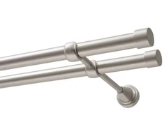 Decastyl Dvigubas karnizas FI 19 mm chromuotas satinas 200 cm LUNA KOWALSKI