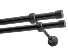 Decastyl Dvigubas karnizas FI 19 mm juodas 480 cm LUNA KOWALSKI