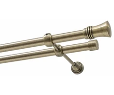Karpol Dvigubas karnizas FI 19 MM senovinio žalvario spalvos 400 CM CAPRI KOWALSKI