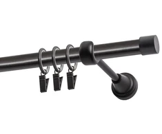 Decastyl VIENO BĖGIO UŽUOLAIDA FI 19 MM JUODA 480 CM LUNA SU RATUKAIS KOWALSKI