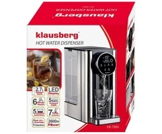 Dozownik Karšto vandens dozatorius, dozatorius, LED jutiklinis skydelis, temperatūros ir tūrio valdymas, 2,7 l, Klausberg, kb-7880