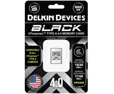 Atminties kortelė Karta Delkin Delkin CFexpress 4.0 Juodas, VGP200, R1830/W1740 (Type A | 4.0) 960GB
