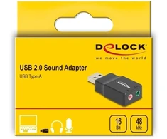 Karta dźwiękowa Delock Zewnętrzna karta dźwiękowa USB Delock (66634) – Juoda