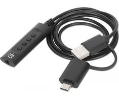 Manhattan Adapteris karta dźwiękowa USB-C/USB-A na Jack 3.5mm TRRS M/F