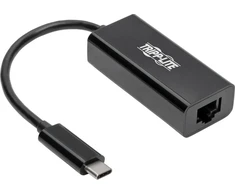 Karta jungiama į tinklą Eaton Eaton Tripp Lite Series USB C to Gigabit Ethernet Adapteris USB Type C to Gbe 10/100/1000 - Netzwerkadapter - USB-C 3.1 - Gigabit Ethernet - Juodas