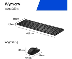 Klaviatūra HP INC Karta jungiama į tinklą HP Multi-DvcDualModeMSEKBCombo4 EMEA-INT