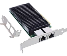 Karta jungiama į tinklą InLine ® Dual 10-Gigabit karta jungiama į tinklą 2x RJ45 10Gb/s PCIe x8