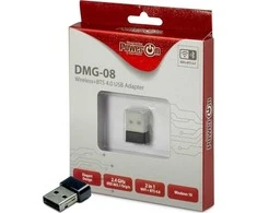 Šakotuvas Inter-Tech Wi-Fi 4 USB adapteris DMG-08 WiFi + BTS 4 150Mbps mažmeninės prekybos tinklo plokštė
