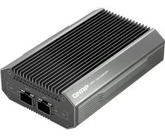 Qnap Systems QNAP QNA-UC10G2SF, Vielinis, USB C tipo, Ethernet, 10000 Mbit/s, Juoda