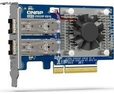 QNAP QXG-25G2SF-E810 tinklo plokštė, vidinė šviesolaidinė, 25000 Mbit/s