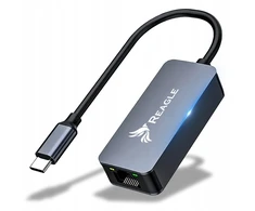 Karta jungiama į tinklą Reagle Przejściówka USB-C ETHERNET ADAPTER karta jungiama į tinklą LAN RJ45 2,5Gb/s 2.5G (5905261351807)