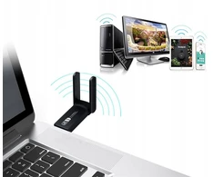 „Wi-Fi“ tinklo plokštės adapteris, „Wi-Fi USB 3.0“, išorinės antenos, 1300 Mbps, 5 GHz, E628