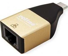 Roline ROLINE Adapteris/keitiklis USB C RJ45 F/M Gigabit Ethernet tinklo plokštė