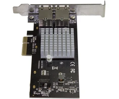 Karta jungiama į tinklą StarTech Dual Port 10G PCIE karta jungiama į tinklą - Intel-X550AT 10GBASE-T &amp; NBASE-T PCI Express karta jungiama į tinklą 10/5/2.5/1GbE Multi Gigabit Ethernet, 5 prędkości NIC karta LAN (ST10GPEXNDPI) - adapter sieciowy - PCIE 3.0 x4 Low-Profile - 10Gb Ethe