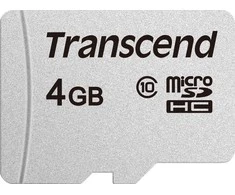Atminties kortelė TRANSCEND 4GB Micro SD kortelė be adapterio, 10 klasė