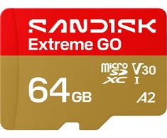 SanDisk Extreme GO 64 GB Micro SDXC UHS-I atminties kortelė