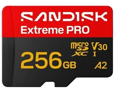 Atminties kortelė SanDisk Extreme PRO Micro SD UHS-I 256 GB Micro SDHC