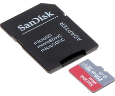 ATMINTIES KORTELĖ SD-MICRO-10/256-SANDISK Micro SD UHS-I, SDXC 256 GB SANDISK