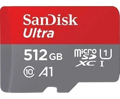 Atminties kortelė Sandisk Ultra microSDXC UHS-I 512GB