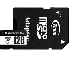 Atminties kortelė Karta TeamGroup Team Group pamięć flash 128 GB Micro SDXC UHS-I Klasa 10 (TUSDX128GCL10U03)