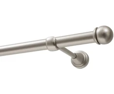 Decastyl VIENKARTINIS UŽUOLAIDŲ KARNIZAS FI 19 MM CHROMU SATINAS 200 CM RUTULYS MAX KOWALSKI