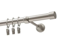 Decastyl VIENA UŽUOLAIDŲ LAZDYNĖ FI 19 MM CHROMO SATINAS 320 CM LUNA SU RATUKAIS KOWALSKI