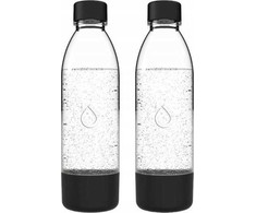 Dafi Buteliai saturatoriui PushAir 0,7 l x 2 juodi