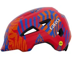 GIRO SCAMP II vaikiškas šalmas. Šalmo dydis: XS (45-49 cm). Pasirinkite spalvą: matinė raudona gyvūnų formos.