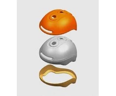 HJC CALIDO PLUS Juodas Cycling Helmet, METAL Juodas, Size M