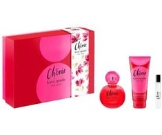 Set Kate Spade: Cherie Eau De Parfum For Women, 100 ml + Cherie Eau De Parfum For Women 7.5 ml + Cherie Moisturising Losjonas kūnui, 100 ml
