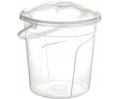 Usorteret Katex Wiadro apvalus su dangteliu 10l transparentne 30x30 cm