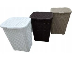 Katex Krepšys na biel.RATTAN 60l-balta 435x337x602 mm
