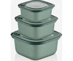 Katex Mikro saugių maisto indelių rinkinys 600, 1100, 1800 ml