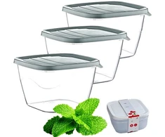 Katex POLY3 x 2,8 l kvadratinių konteinerių rinkinys