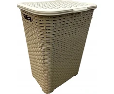 Katex Krepšys na biel.RATTAN 60l-smėlio spalva 435x337x602 mm