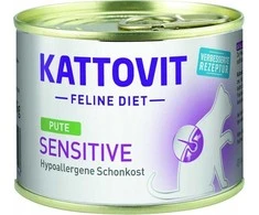 KATTOVIT Sensitive kalakutiena - šlapias kačių maistas - 185g