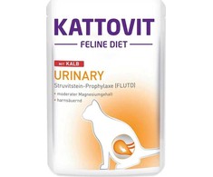 Drėgnas Kačių Maistas - Kattovit Feline Diet Šlapimo Sistema Veršiena 85g