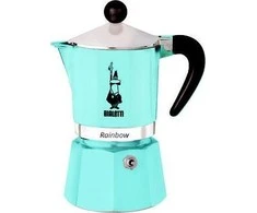 Moka puodas Bialetti Moka Rainbow 6 puodeliai mėlynas