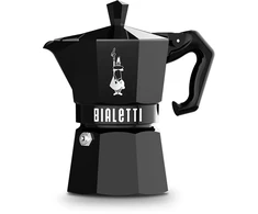 Bialetti „Moka Exclusive“, Mokos puodas, Juoda, Aliuminis, 3 puodeliai, Termoplastikas, 1 vnt.